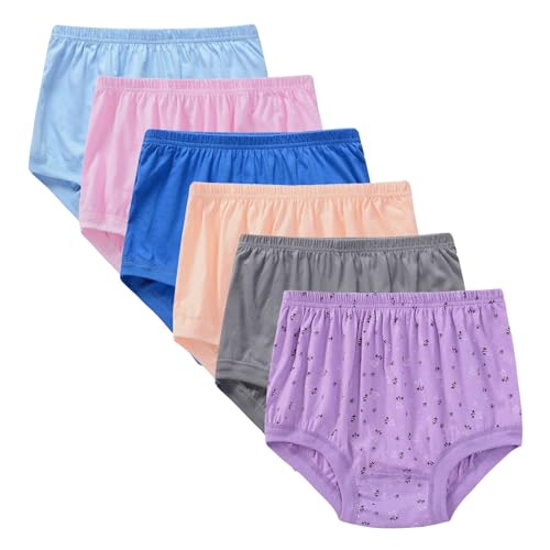100% Cotton Underwear for Women, Granny Panties for Women, for Medium Elderly Ladies Plus Size Full Coverage Panty