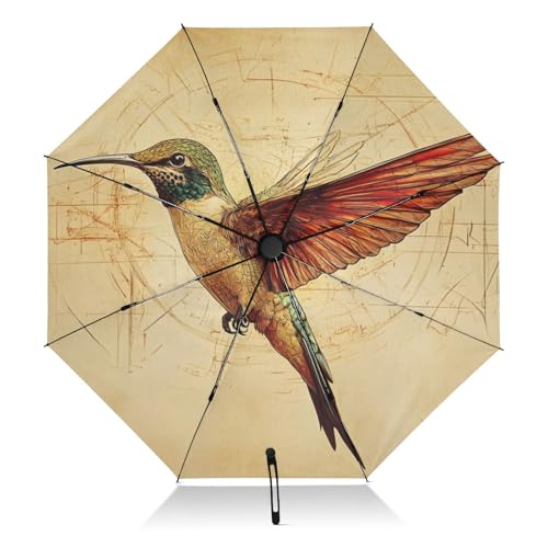 Parapluie compact colibri pour le soleil et la pluie, idéal en voyage citadin