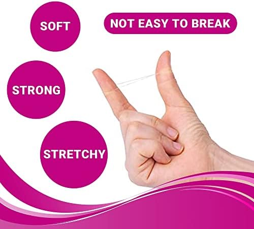 500 Pcs Clear Elastic Hair Bands for Women, Clear Hair Elastic Bands for Women, Elastic Bands to Beautify Your Hair, Clear Rubber Bands for Hair Braiding, Wedding Hairstyle