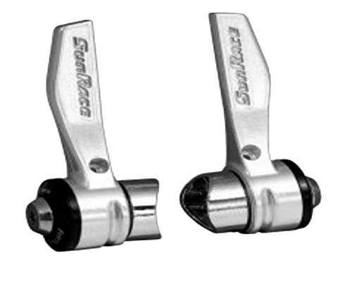 Sunrace Manetas Cambio con Abrazadera Sunrace 6V Cuadro Bicicleta Cl??Sica Plata