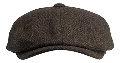 Image of Gamble & Gunn Herringbone Button Top Cap