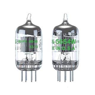 Fosi Audio 7-Pin 5654W Tested/Matched Vacuum Tubes Substitute for 6AK5 6J1 6J2 6J1P EF95 Preamplifier Tubes (2PCS)