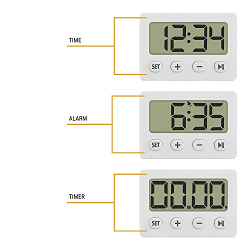 La Crosse Technology 60.2014.02 Digital Timer With Alarm And Stopwatch, White #TOP2