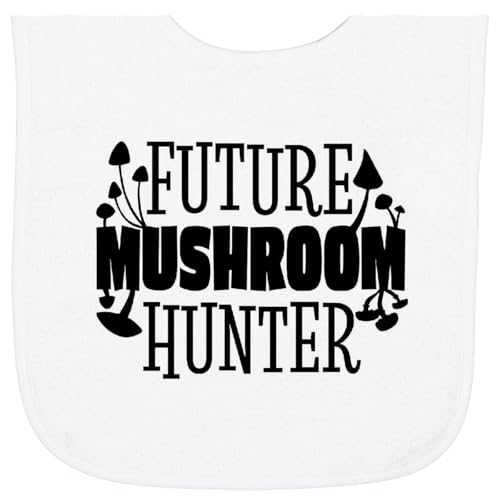 inktastic Future Mushroom Hunter Baby Terry Cloth Bib