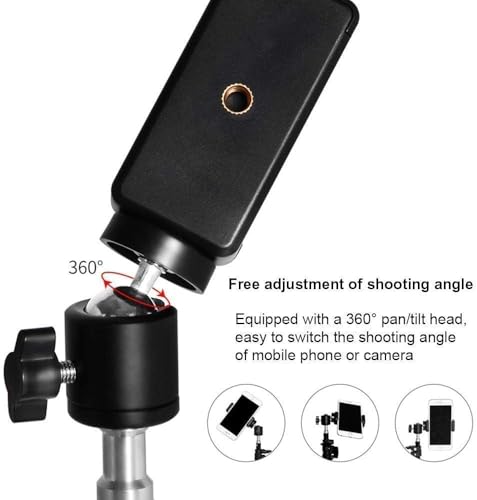 Image of 7 Feet Tripod Stand for Mobile & Camera (84 Inch) | Adjustable Height Lightweight Tripod with Universal Phone Holder | Ideal for YouTube, Reels, Vlogging & Live Streaming