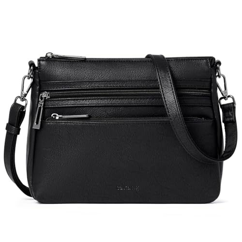 Sac à bandoulière en cuir végétalien pour femme avec anse réglable