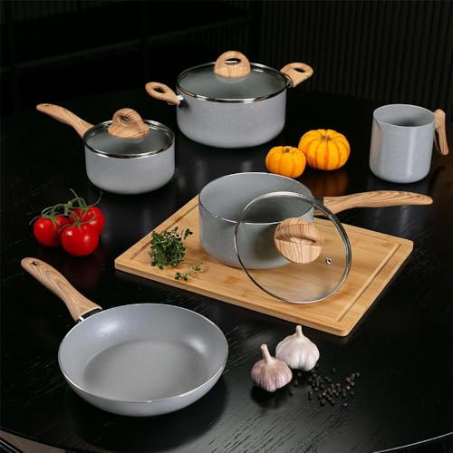 Jogo de Panelas Smart Plus 5 Peças Gris Brinox