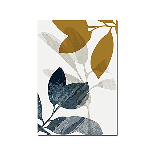 Affiche Botanique Abstrait Feuillage | Toile Murale Salon 50x70cm 4pcs - 2