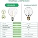 pizarra 3Pcs G40 Led Replacement Light Bulbs, E12 Screw Base Shatterproof LED Globe Bulbs for Solar String Warm White