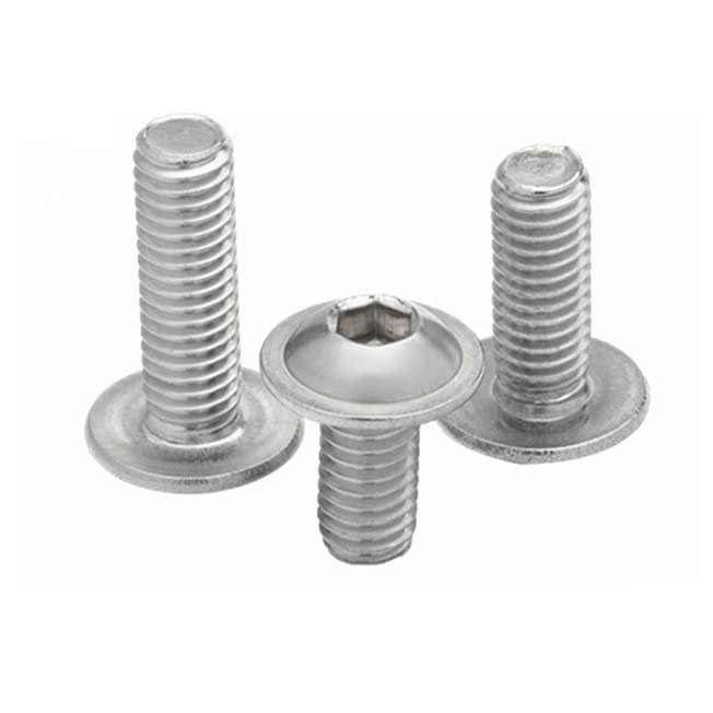Image of Rely⇒VP INDUSTRIES (Pcs-25) M6x25mm Allen Button Flange Head Screw with Allen Key 1 Pc | Allen Button Cap washer Head High Tensile 10.9 Grad