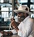 FADACHY Fedora Hats for Men & Women Wide Brim Felt Hat Dress Panama Trilby Hats Cream White Fedora
