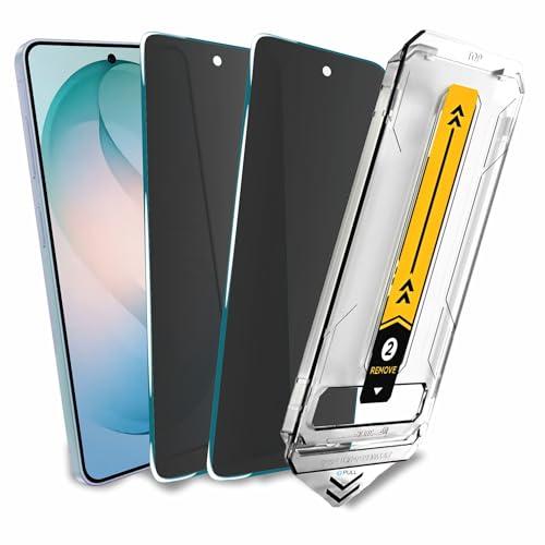Image of Affix 2 Pack for Privacy Samsung Galaxy S26 Plus Tempered Glass, Screen Protector Guard with Easy Fix Installation Tool, 9H Hardness Shatterproof, HD Clear Scratch Resistant