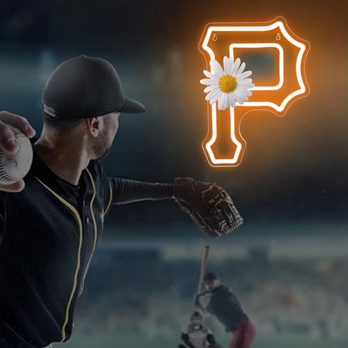 Image of Baseball Neon Sign for Wall Decor Baseball LED Light Up Sign Baseball Wall Decor Sports Neon Lights for Club Bedroom Man Cave Bar Sports Gifts for Men Teen Boys Fans,Size 13.8 * 10.1 inches(XD143)