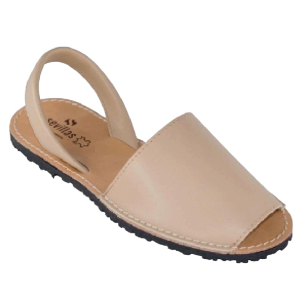 Menorquina - Ibicencas - Sandalia de Verano de Piel Cuero