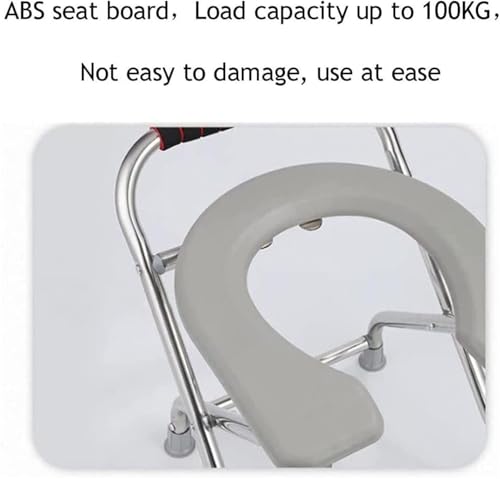 Chaise percée pliante et légère : siège de toilette portable - 6