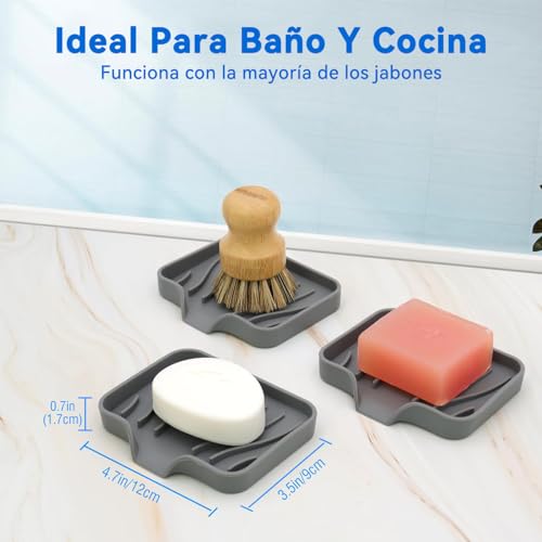La mejor comparación de Jaboneras para baño favoritos de las personas. 11 jaboneras para baño marca AOVMY (2)