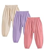 ❤ Paket enthält: 3 Paar Sommerhosen. Farbenfroh genug für den täglichen Gebrauch und zum Teilen, aber auch als Pyjamahose tragbar für Baby Mädchen,6 Größen: 1-2Jahre,2-3Jahre, 3-4Jahre, 4-5Jahre,6-7Jahre, 7-8JahreGeeignet für den Sommer, Auch geeignet für Strand, Outdoor-Indoor-Aktivitäten, Freizeiturlaub