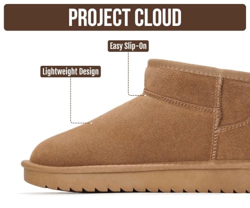 Image of Project Cloud Genuine Leather Ankle Boots for Women - Water Resistant with Memory Foam Insole Winter Boots - Trending Shoes & Comfortable Women's Ankle Boots (Hippy)