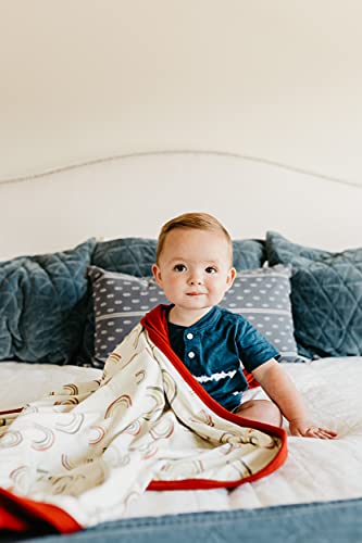 Image of Large Premium Knit Baby 3 Layer Stretchy Quilt Blanket Kona by Copper Pearl