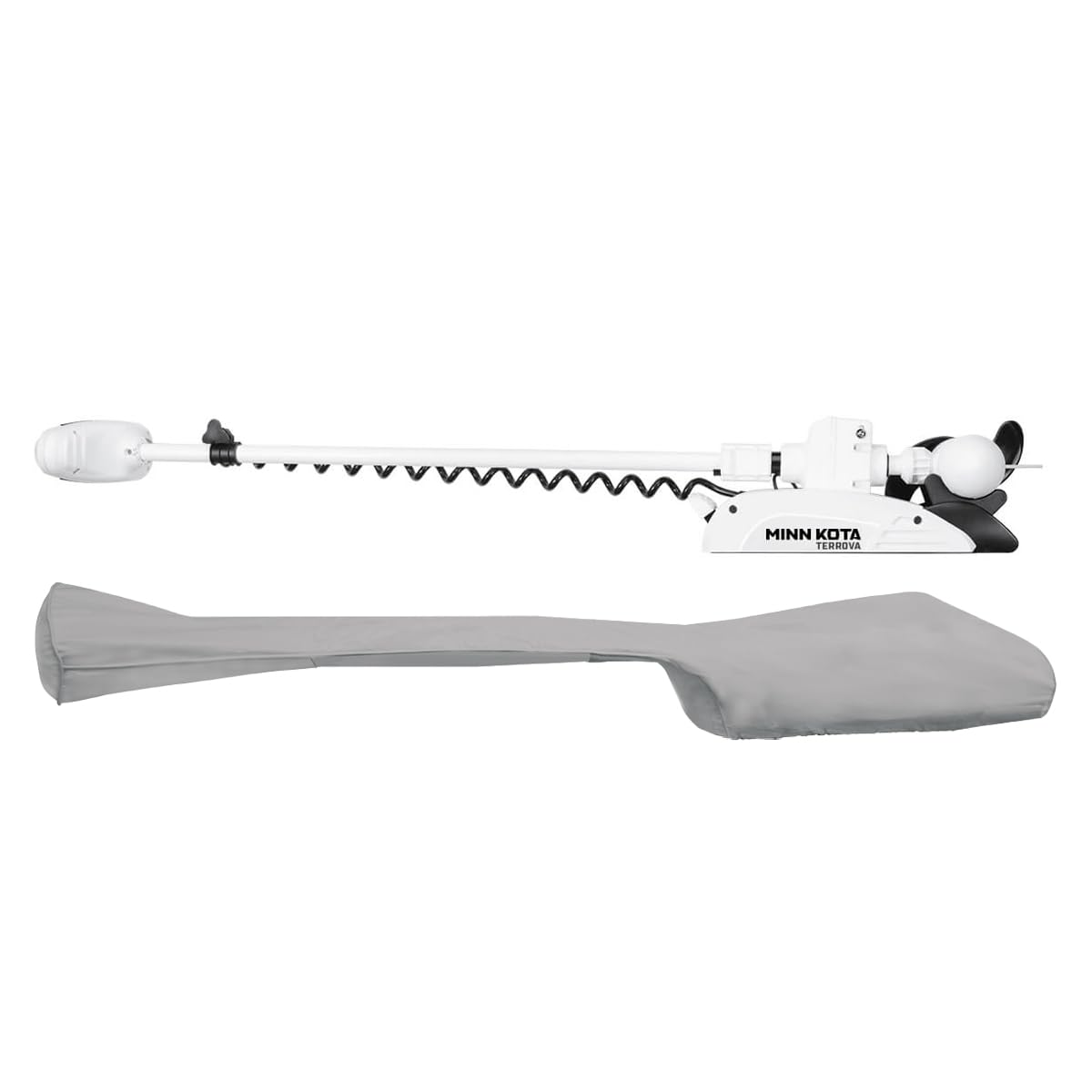 Oceansouth Custom trolling Motor Cover Designed for MINN KOTA (Cover Compatible with Riptide Terrova, 72", Gray)(is Compatible with Models from 2007-