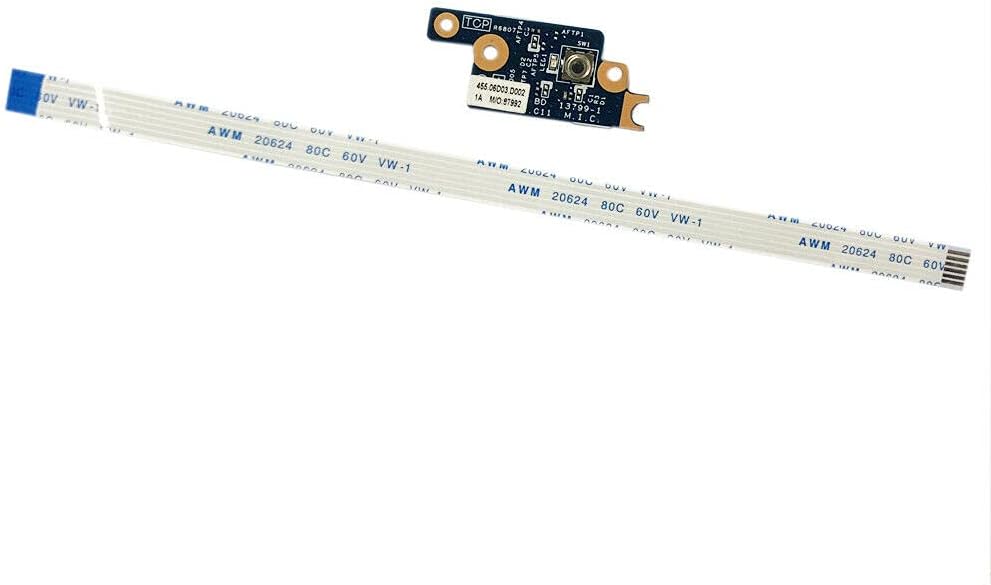 JINTAI Suyitai Power Switch ONFF Button Board Cable Replacement for Lenovo ThinkPad W550S 20E1 20E2 T550 20CJ 20CK T560 20FH 20FJ P50S 20FK 20FL CN:SC50G56891 00JT432