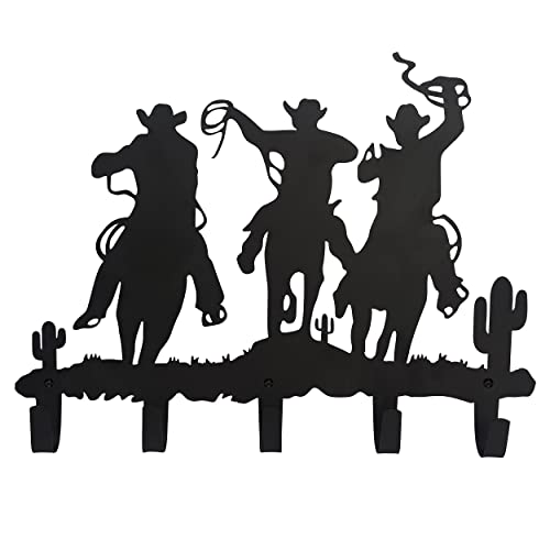 VIVICOMFY Western Cowboy Coat Hooks Wall Art Decor-Cowboy Hangers and