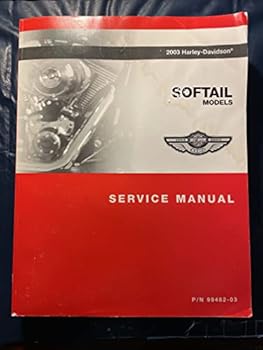 Paperback 2003 Harley Davidson Softail Models Service Manual (P/N 99482-03) Book