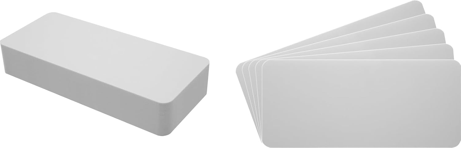 CD Shelf Divider Cards - 3" x 6 3/4" - White - 40 mil - Heavy Duty - CDNS03WH40 - (30 cards)