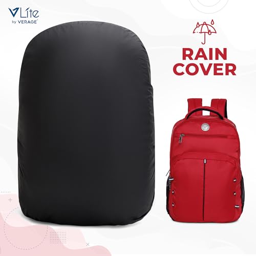 Image of ACEPACK Global 25.91 Liters Water Repellant 17.32 inch Laptop Backpack With Rain Cover For Casual, Outdoor, Office Or Daily Use (Red)