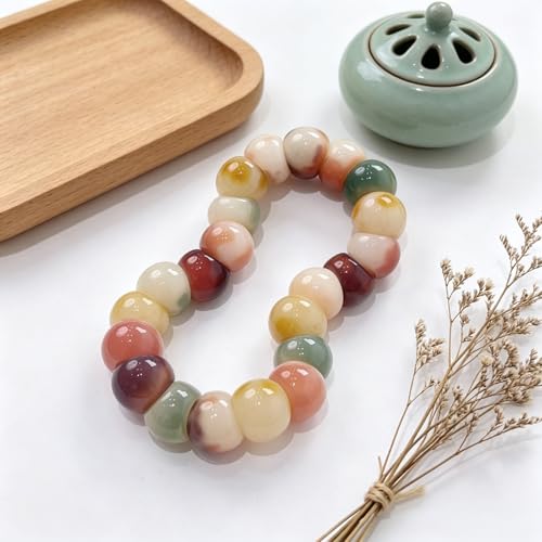 Image of MUDI Bracelet For Women, Bodhi Seed Beads Bracelets Fidget Healing Energy Protection Stretch to My Man Jewelry Gift