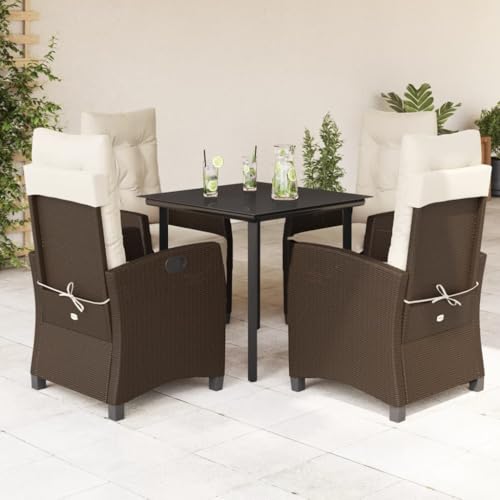 Best Outdoor Dining West Village: Top Patio Sets for Stylish Alfresco Meals 8 YAFF Garden Dining Set Brown,Cream,Outdoor Furniture Sets-3212774