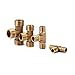 Produktbild Lingling 1PCS Messingrohr Kupfer Fitting 1/8" 1/4" 3/8" 1/2" 3/4" 1" BSP Außengewinde T-Stück, Typ 3-Wege-Messing Rohrfitting Adapter-Koppler-Verbindungswasser (Size : 1/2")