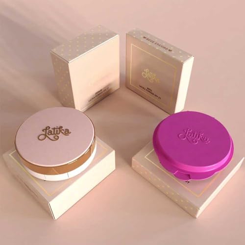 Kit Estojo Latika Powder + Refil Pó Compacto Bege Claro