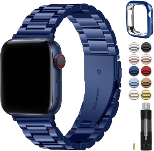 Image of Fullmosa Metal Band with Case for Apple Watch 42mm Series 11 10