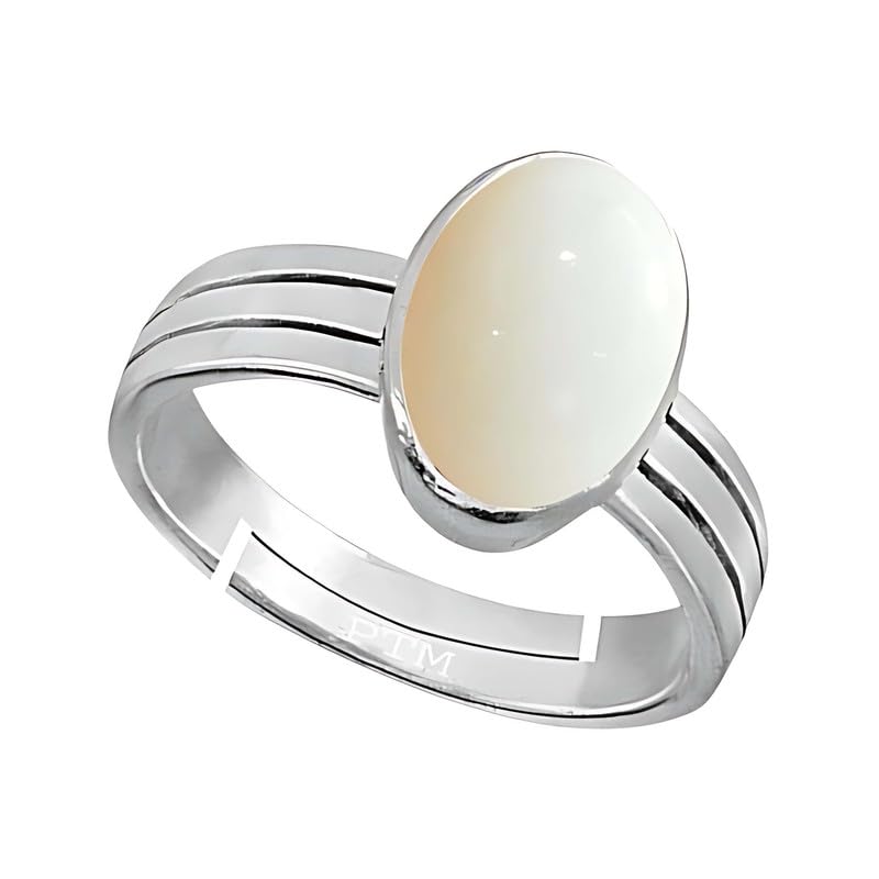 ptm Opal 6.25 Ratti or 5.5 Carat Astrological Certified Natural Gemstone bis Hallmark 925 Sterling Silver Adjustable Ring for Men - nv2625-picture-7