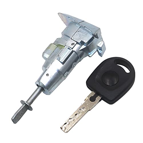 Serrure porte avant gauche et barillet compatible Passat B6 B7 avec cylindre 3C0837167B