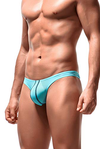 Mens Ice Silk Thongs Low Rise T-Back Bikini Briefs Underwear3