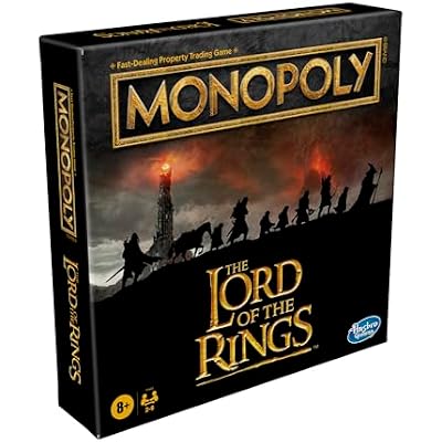 Hasbro Gaming Monopoly: The Lord of The Rings Edition Board Game Inspired by The Movie Trilogy, Play as a Member of The Fellowship, Ages 8 and Up
