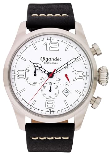 Gigandet Herren Analog Quarz Uhr mit Edelstahl Armband 5VNAG20NE/001