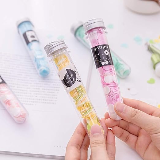 Disposable Mini Soap Paper | Scented Soap Bath Flakes | Portable Flower Tube Petals | Tube Shape Bottle Paper Soap For Travelling (Pack of 2)-image-23