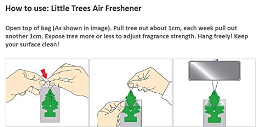 Image of Little Trees Car Air Freshener Cotton Paper - Set of 6 (Jasmin)