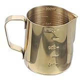 Yardenfun Milchschaumkrug mit für Latte Art Milchaufschäumen und Kaffeekreationen Praktischer Schaumbecher für Kaffee Milch und Andere Getränke