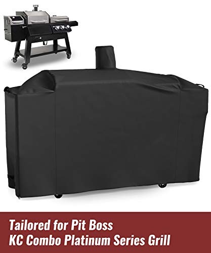 Nupick Grill Cover For Pit Boss Kc Combo Platinum Series Grill, Heavy Duty And Waterproof Cover With Zipper Design, All Weather Protection #TOP1