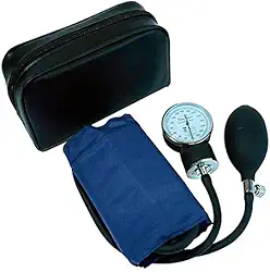 Aparelho De Pressão Manual Esfigmomanômetro Premium Cores (Azul)