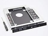 OSGEAR 2.5' 12.7mm 2nd Box Caddy Bay SATA HDD SSD Case Tray to Blu Ray BD CD DVD RW ROM ODD Hard...