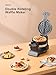Classic Waffle Iron, Double Belgian Waffle Maker 180°Flip, 1400W Waffle Iron 8 Slices, Rotating & Nonstick Plates with Removable Drip Tray, Cool Touch Handles, Stainless Steel (8 Slices)