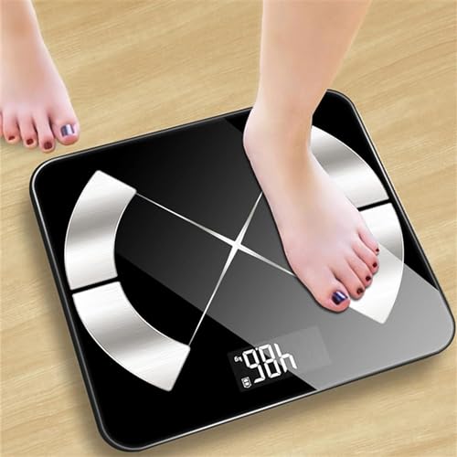Báscula de baño digital con plataforma de vidrio templado miniatura 3