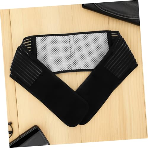 Faja lumbar magnética ajustable con terapia térmica negra miniatura 5
