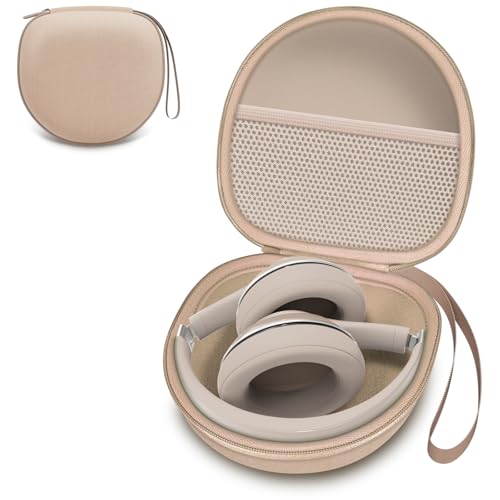 Image of Headphone Case Compatible with BERIBES /TOZO /KVIDIO /Beats /Soundcore Anker /JBL Noise Cancelling Over-Ear Headphones, Light Khaki