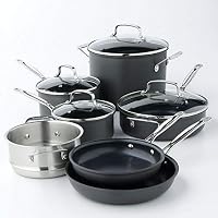 Cuisinart 11-Piece Cookware Set, Black, Chef's Classic Nonstick Hard Anodized, 66-11 — image 3